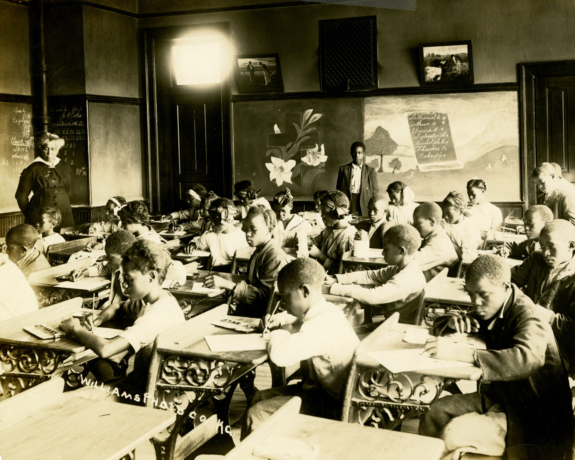 class at Douglass<br />  School in Kansas City, Missouri